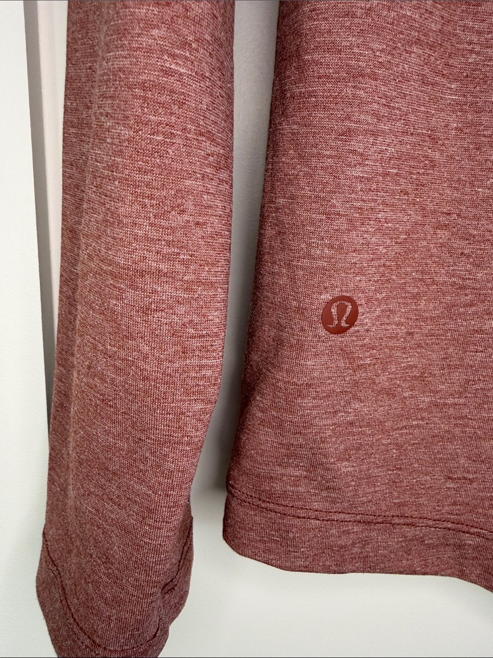 Lululemon Evolution Long Sleeve Polo Shirt - Medium - Heathered Date Brown - Picture 6 of 11